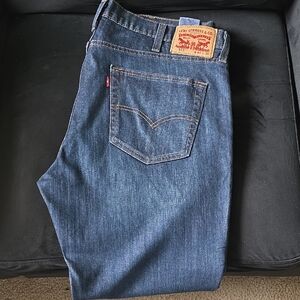 Levi's Men's Dark Blue Straight Jeans